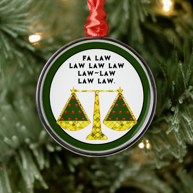 Ornement En Métal Collectif de l'avocat Noël (Arbre)