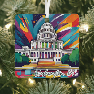 Ornement En Métal Collection Christmas Ornament Washington DC