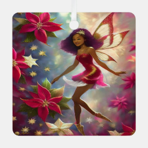 Ornement En Métal Collection de fées de Noël Tint de Plum Coiffure n