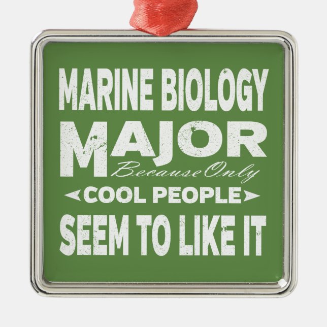 Ornement En Métal Collège de biologie marine Principaux seulement Co (Devant)