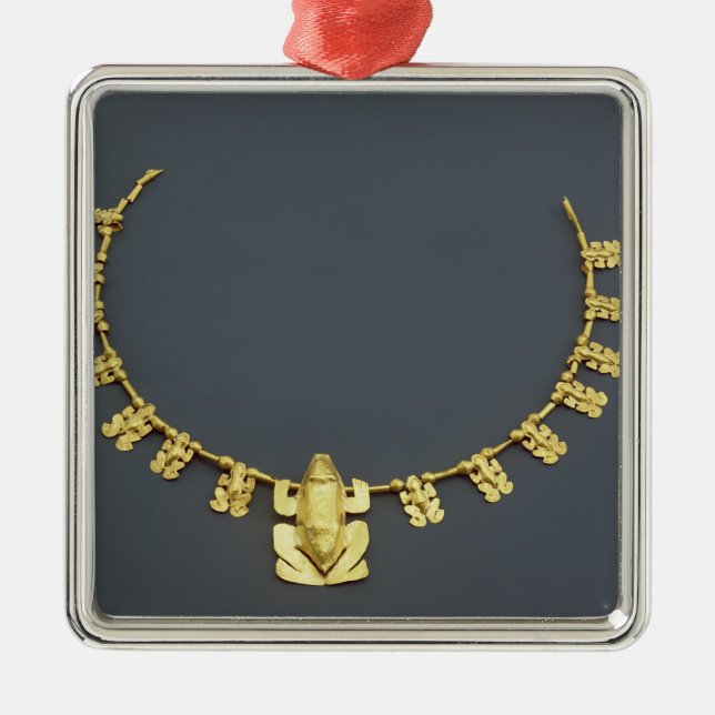 Ornement En Métal Collier de Quimbaya avec des grenouilles, de (Devant)