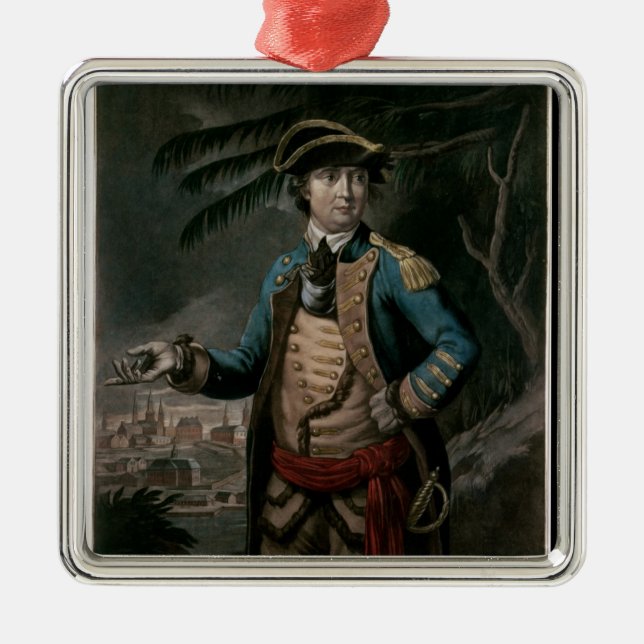 Ornement En Métal Colonel Benoît Arnold, pub. Londres, 1776 (Devant)