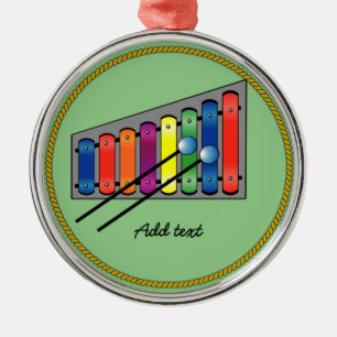 Ornement En Métal Colorful Xylophone template,