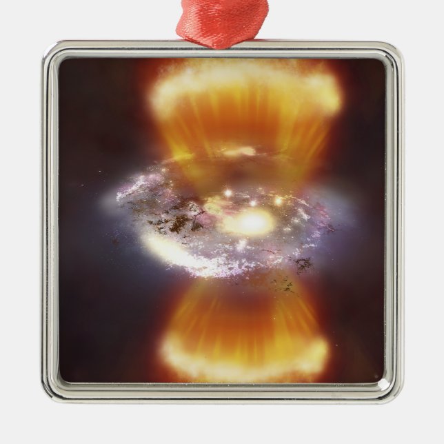 Ornement En Métal Concept artistique d'une galaxie (Devant)