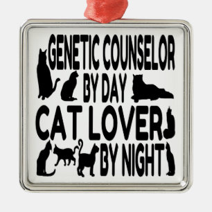 Ornement En Métal Conseiller en génétique Amoureux des chats