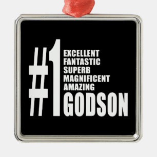 Ornement En Métal Cool Godsons : Numéro 1 Godson