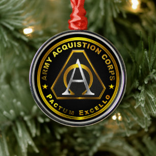 Ornement En Métal Corps des acquisitions de l'armée