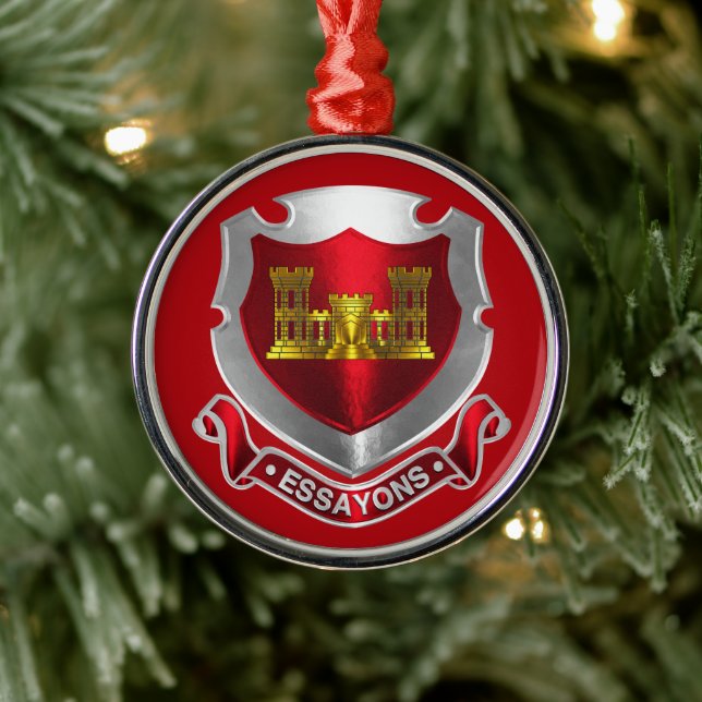 Ornement En Métal CORPS D'INGÉNIEURS Noël (Arbre)