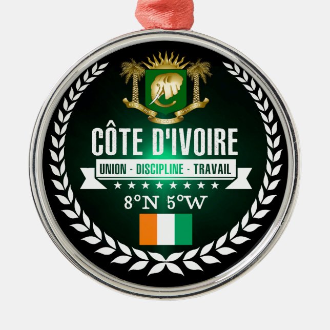 Ornement En Métal Côte d'Ivoire (Devant)