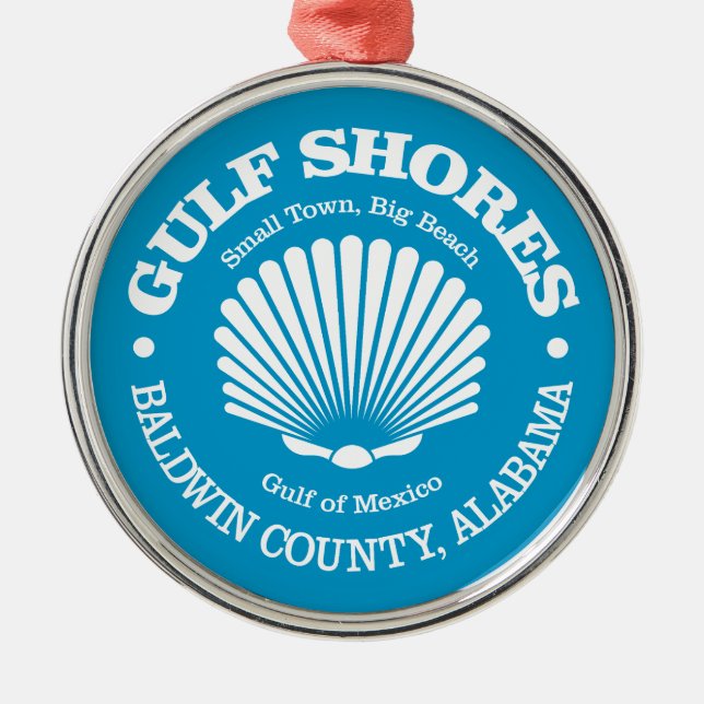 Ornement En Métal Côte du Golfe (coquillage) (Devant)