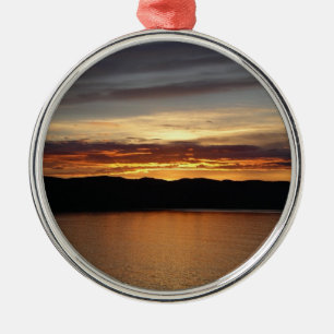 Ornement En Métal Coucher de soleil en Alaska II Photographie de l'A