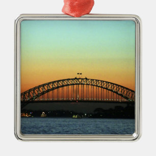 Ornement En Métal Coucher de soleil sur le pont du port de Sydney, A