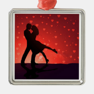 ORNEMENT EN MÉTAL COUPLE ORNAMENT EN DANSE