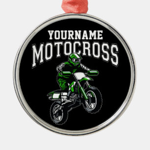 Ornement En Métal Course Motocross Dirt Bike Rider personnalisée