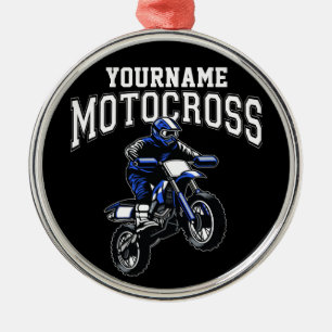Ornement En Métal Course Motocross Dirt Bike Rider personnalisée