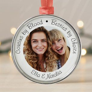 Ornement En Métal Cousins by Blood Besties by Choice Photo Gicadeaux