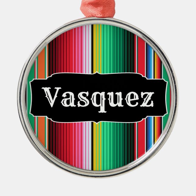 Ornement En Métal Couverture mexicaine de Serape d'Espagnol fait sur (Devant)