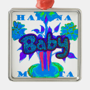 Ornement En Métal Create Your Own Cute Nice Lovely Glitter Baby  