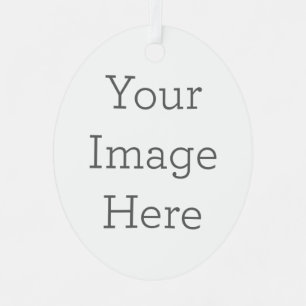 Ornement En Métal Create Your Own Metal Oval Ornament With Ribbon