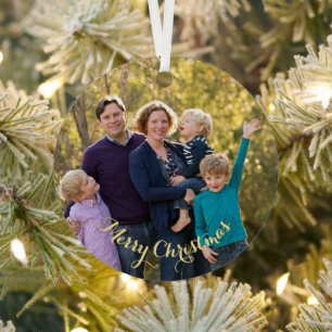 Ornement En Métal Créez vos propres photos de vacances de Noël en fa