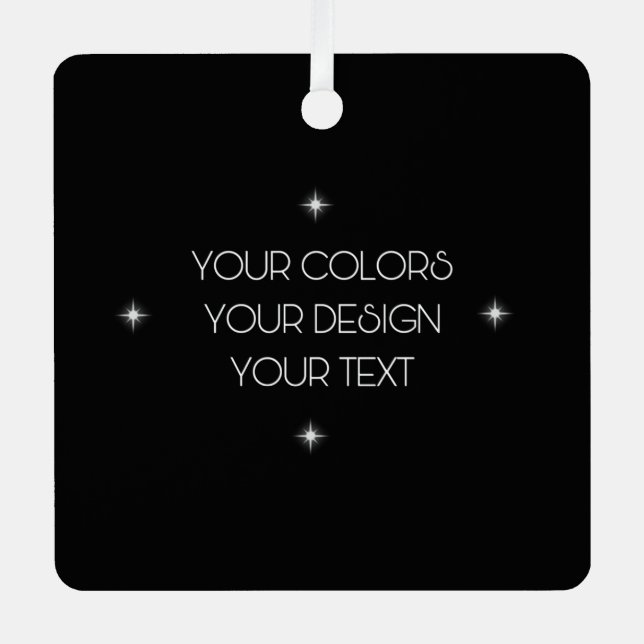 Ornement En Métal Créez votre propre (Recto)