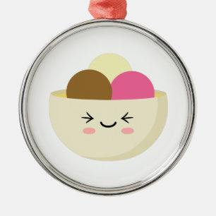 Ornement En Métal Crème glacée Kawaii