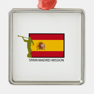 ORNEMENT EN MÉTAL CTR DE LA MISSION LDS DE L'ESPAGNE MADRID