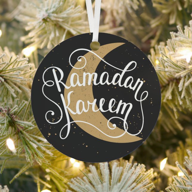 Ornement En Métal Cute moderne Ramadan Kareem musulman vacances Rama (Insitu)