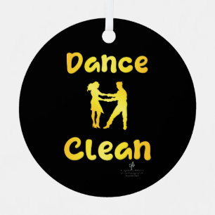 Ornement En Métal Danse Clean Golden Brass Round