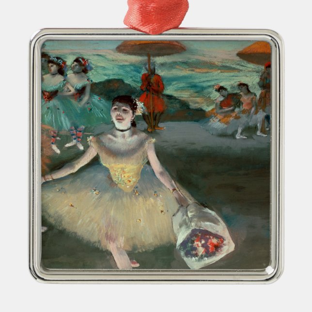 Ornement En Métal Danseur d'Edgar Degas | avec le bouquet, faisant (Devant)