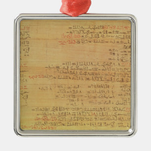Ornement En Métal Détail du papyrus mathématique de Rhind