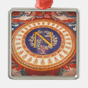 Ornement En Métal Détail d'une couverture avec le "N" du napoléon