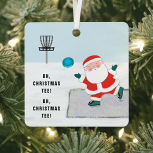 Ornement En Métal Disque de golf personnalisé Noël Collectible 2022