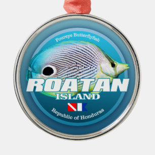 Ornement En Métal Dive Roatan Island (DD2)