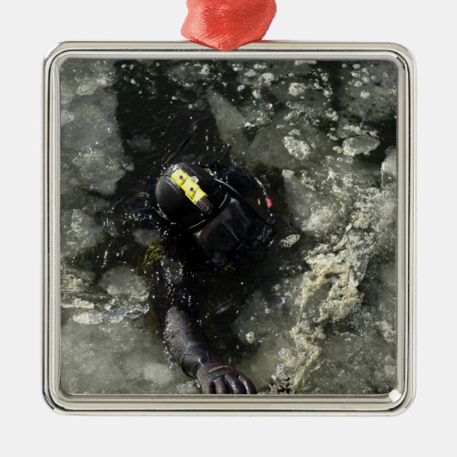 Ornement En Métal Diver US Navy (Devant)