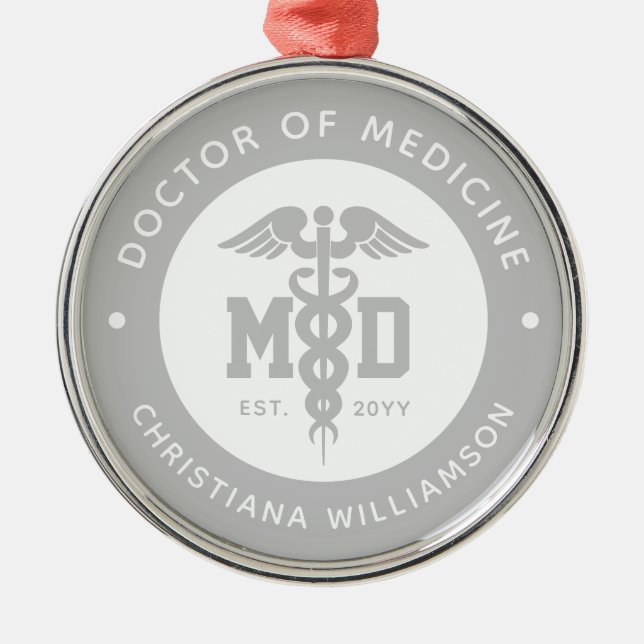 Ornement En Métal Docteur en médecine sur mesure Docteur en médecine (Devant)