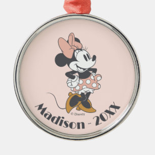 Ornement En Métal Douce Minnie Mouse Vintage Charme à pois