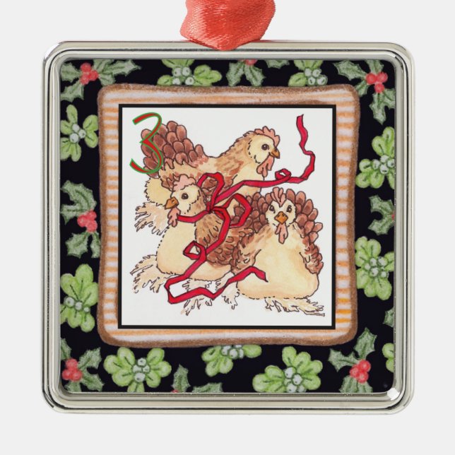 Ornement En Métal Douze jours de Noël (Devant)