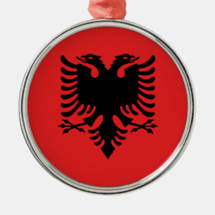 Ornement En Métal Drapeau de l'Albanie