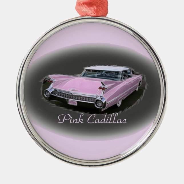 Ornement En Métal Éclair rose de Cadillac (Devant)