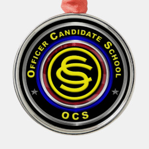 Ornement En Métal École des candidats de l'officier de l'armée Noël
