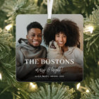 Élégant Noël Minimal amusant Couple Chien 2 Photo