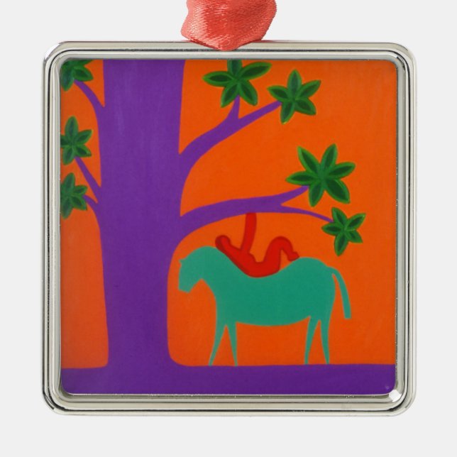 Ornement En Métal Elle a été amenée par le cheval 2003 (Devant)