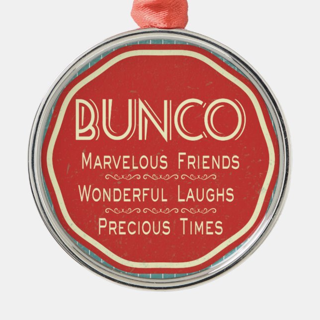 Ornement En Métal Emblème de cru de Bunco (Devant)