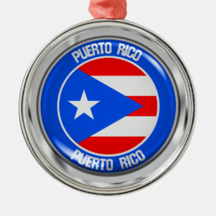 Ornement En Métal Emblème de ronde Porto Rico