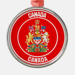Ornement En Métal Emblème du Canada