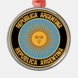 Ornement En Métal Emblème du cycle de l'Argentine