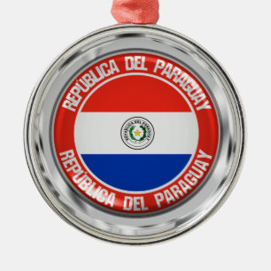 Ornement En Métal Emblème du Paraguay