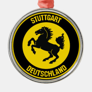 Ornement En Métal Emblème rond de Stuttgart