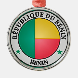 Ornement En Métal Emblème rond du Bénin